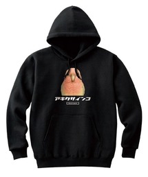 Moftique(モフティック) プルパーカー スウェット 裏毛 アキクサインコ 鳥 アニマル プリント トップス レディース ユニセックス