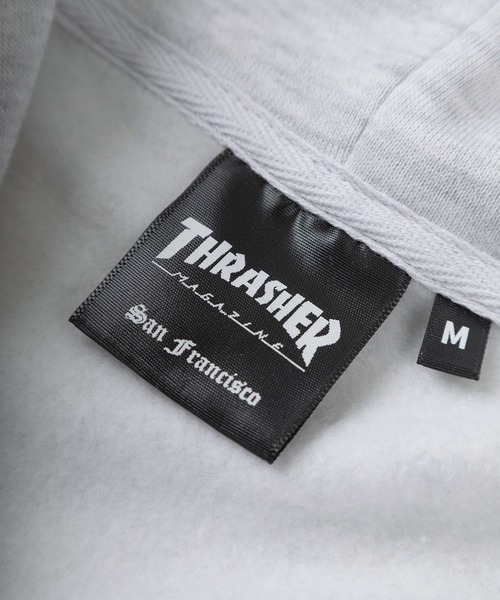 THRASHER(スラッシャー)の「【70】【THRASHER/スラッシャー】フェイクファーフード ジップパーカー/フーディー/オーバーサイズ/ライトアウター/スケーター/Y2K/Opium系/リアルツリー/カモフラ/ロゴ刺繍/裏起毛/ユニセックス/レディース/メンズ(パーカー・メンズ・グレー/ブラック/グレー系カモフラージュ/グリーン系カモフラージュ・L/XL/M)」の15枚目の写真