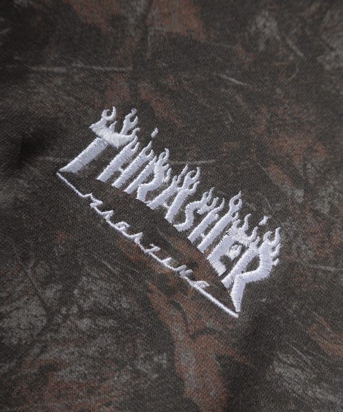 THRASHER(スラッシャー)の「【70】【THRASHER/スラッシャー】フェイクファーフード ジップパーカー/フーディー/オーバーサイズ/ライトアウター/スケーター/Y2K/Opium系/リアルツリー/カモフラ/ロゴ刺繍/裏起毛/ユニセックス/レディース/メンズ(パーカー・メンズ・グレー/ブラック/グレー系カモフラージュ/グリーン系カモフラージュ・L/XL/M)」の5枚目の写真