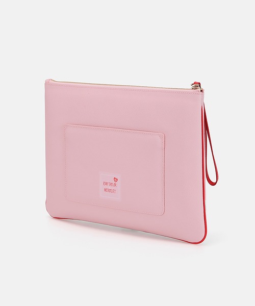 METROCITY(メトロシティ)の「RUBY TAYLOR Collaboration キャット&ルームイラスト レザー クラッチバッグ - ピンク(クラッチバッグ・レディース・ピンク・FREE)」の4枚目の写真