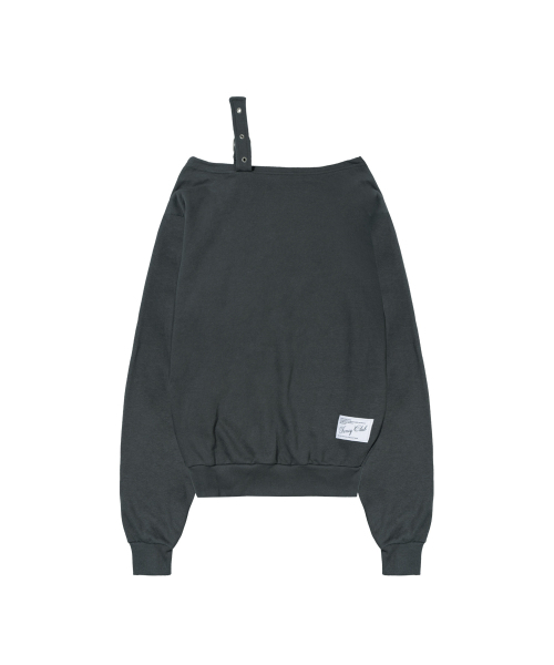 FANCY CLUB(ファンシークラブ)の「ワンショルダーバックルスウェットシャツ (CHARCOAL) F26ZB063(スウェット・レディース・その他・FREE)」の8枚目の写真