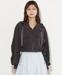 フーディジップアップブルゾン