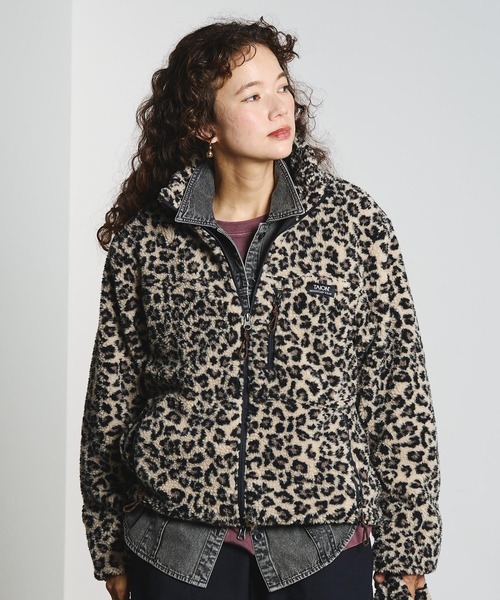 TAION(タイオン)の「【ROSE BUD別注】TAION/BOA JACKET(その他アウター・レディース・レオパード/ホワイト・ONE SIZE)」の4枚目の写真