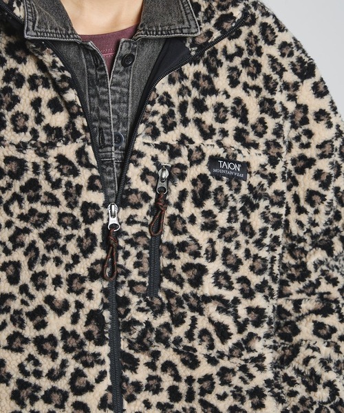 TAION(タイオン)の「【ROSE BUD別注】TAION/BOA JACKET(その他アウター・レディース・レオパード/ホワイト・ONE SIZE)」の12枚目の写真