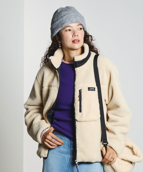TAION(タイオン)の「【ROSE BUD別注】TAION/BOA JACKET(その他アウター・レディース・レオパード/ホワイト・ONE SIZE)」の15枚目の写真