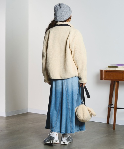 TAION(タイオン)の「【ROSE BUD別注】TAION/BOA JACKET(その他アウター・レディース・レオパード/ホワイト・ONE SIZE)」の21枚目の写真