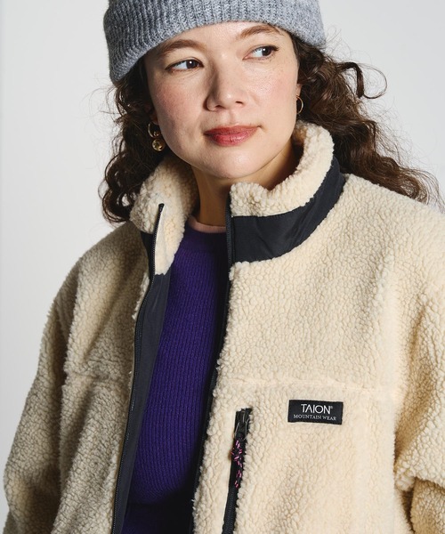 TAION(タイオン)の「【ROSE BUD別注】TAION/BOA JACKET(その他アウター・レディース・レオパード/ホワイト・ONE SIZE)」の22枚目の写真