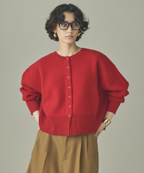 Curensology(カレンソロジー)の「Curensology(カレンソロジー)/ウールカシミヤ2WAYプルオーバー(ニット/セーター・レディース・オフホワイト/レッド/チャコールグレー/ブラック・FREE)」の1枚目の写真