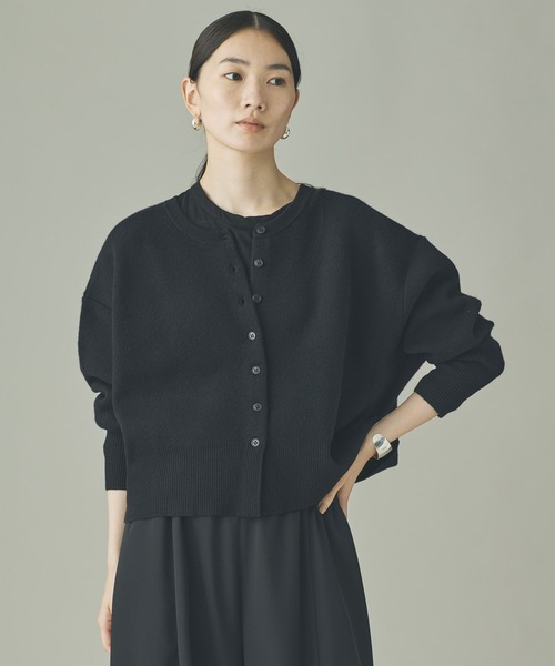 Curensology(カレンソロジー)の「Curensology(カレンソロジー)/ウールカシミヤ2WAYプルオーバー(ニット/セーター・レディース・オフホワイト/レッド/チャコールグレー/ブラック・FREE)」の3枚目の写真