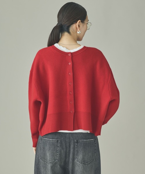 Curensology(カレンソロジー)の「Curensology(カレンソロジー)/ウールカシミヤ2WAYプルオーバー(ニット/セーター・レディース・オフホワイト/レッド/チャコールグレー/ブラック・FREE)」の10枚目の写真