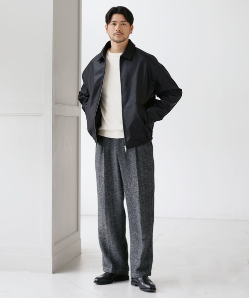 SPU（スプ）の「Essential Synthetic Leather Balloon Silhouette Zip Jacket（その他アウター・メンズ・ダークブラウン/ブラック・S/M/L/XL）」の9枚目の写真