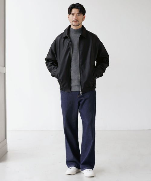 SPU（スプ）の「Essential Synthetic Leather Balloon Silhouette Zip Jacket（その他アウター・メンズ・ダークブラウン/ブラック・S/M/L/XL）」の6枚目の写真
