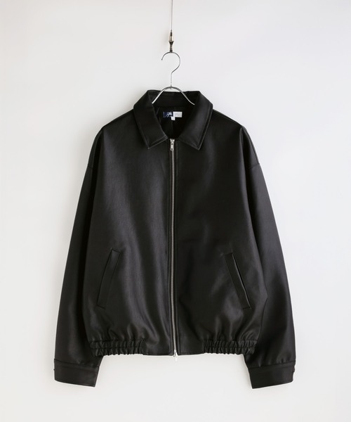 SPU（スプ）の「Essential Synthetic Leather Balloon Silhouette Zip Jacket（その他アウター・メンズ・ダークブラウン/ブラック・S/M/L/XL）」の14枚目の写真