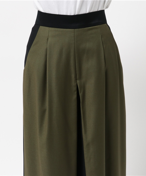 GUILD PRIME（ギルドプライム）の「【GUILD PRIME】WOMENS インサイドプリーツワイドパンツ（その他パンツ・レディース・カーキ・34/36）」の5枚目の写真