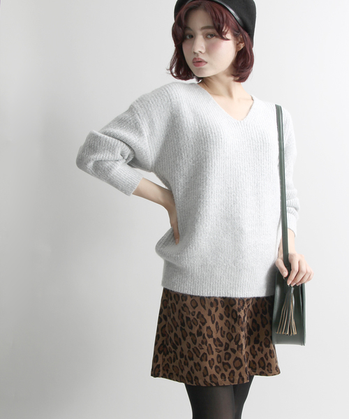 WEGO（ウィゴー）の「WEGO/フライボタン台形スカート（スカート・レディース・ブラック/アニマル/ワイン/ダークオレンジ/インディゴブルー/ダークインディゴブルー/その他・FREE）」の7枚目の写真