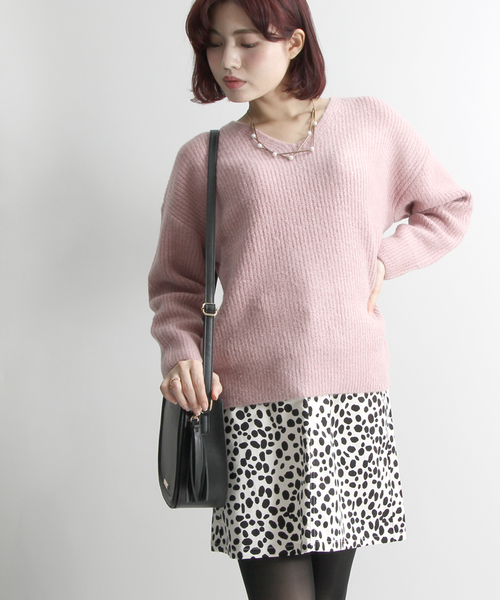 WEGO（ウィゴー）の「WEGO/フライボタン台形スカート（スカート・レディース・ブラック/アニマル/ワイン/ダークオレンジ/インディゴブルー/ダークインディゴブルー/その他・FREE）」の6枚目の写真