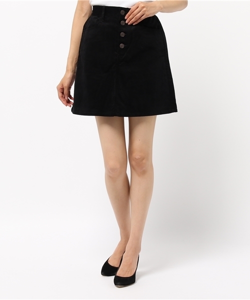 WEGO（ウィゴー）の「WEGO/フライボタン台形スカート（スカート・レディース・ブラック/アニマル/ワイン/ダークオレンジ/インディゴブルー/ダークインディゴブルー/その他・FREE）」の18枚目の写真