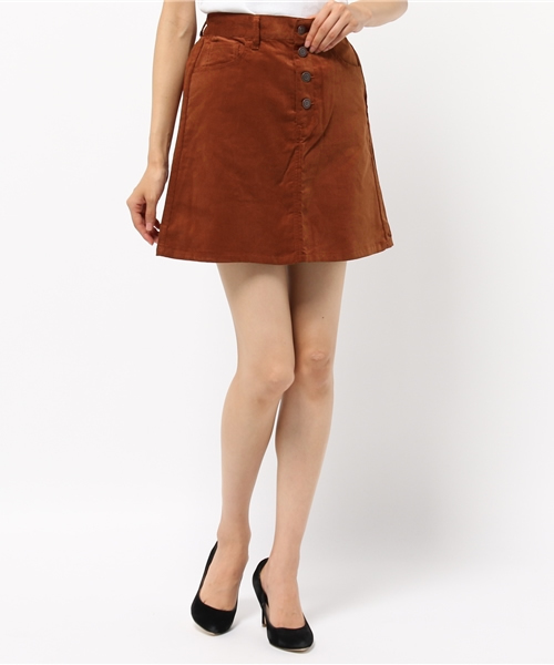 WEGO（ウィゴー）の「WEGO/フライボタン台形スカート（スカート・レディース・ブラック/アニマル/ワイン/ダークオレンジ/インディゴブルー/ダークインディゴブルー/その他・FREE）」の22枚目の写真