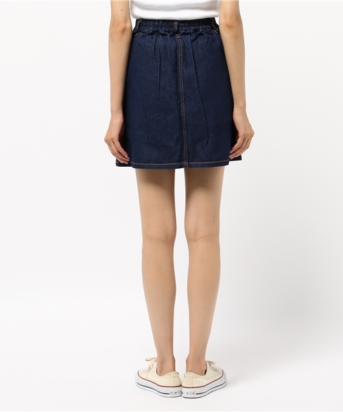 WEGO（ウィゴー）の「WEGO/フライボタン台形スカート（スカート・レディース・ブラック/アニマル/ワイン/ダークオレンジ/インディゴブルー/ダークインディゴブルー/その他・FREE）」の10枚目の写真