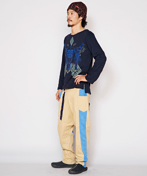 チャイハネ（チャイハネ）の「【チャイハネ】バッファローメンズＴシャツ（Tシャツ/カットソー・メンズ・ホワイト/パープル/ネイビー・FREE）」の17枚目の写真