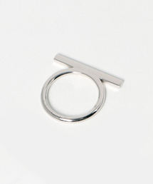【STUDIOUS】Low line ring white gold
