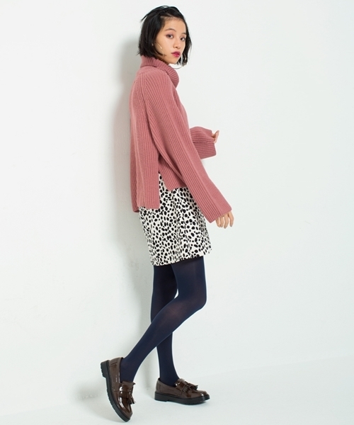 WEGO（ウィゴー）の「WEGO/ルーズネックショートニット（ニット/セーター・レディース・ピンク/カーキ/オフホワイト/ブルー/杢グレー・FREE）」の17枚目の写真