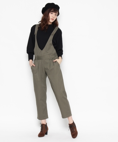 The Emporium ジエンポリアム の クロスサロペット サロペット オーバーオール Wear