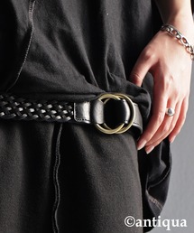 antiqua | メッシュ本革ベルト(ベルト)