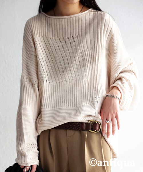 antiqua(アンティカ)の「メッシュ本革ベルト(ベルト・レディース・ブラウン/キャメル/ブラック・FREE)」の8枚目の写真