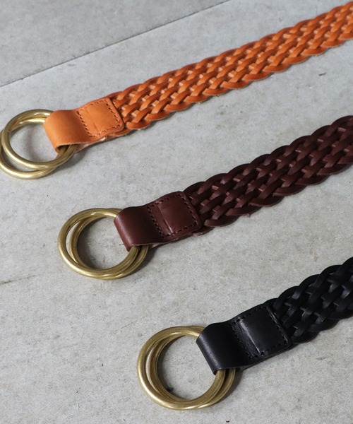 antiqua(アンティカ)の「メッシュ本革ベルト(ベルト・レディース・ブラウン/キャメル/ブラック・FREE)」の15枚目の写真