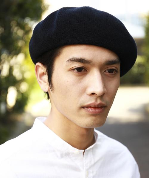 green label relaxing（グリーンレーベルリラクシング）の「BC GLR CTN ベレー帽 ◆（ハンチング/ベレー帽・メンズ・ブラック/グレー・FREE）」の2枚目の写真