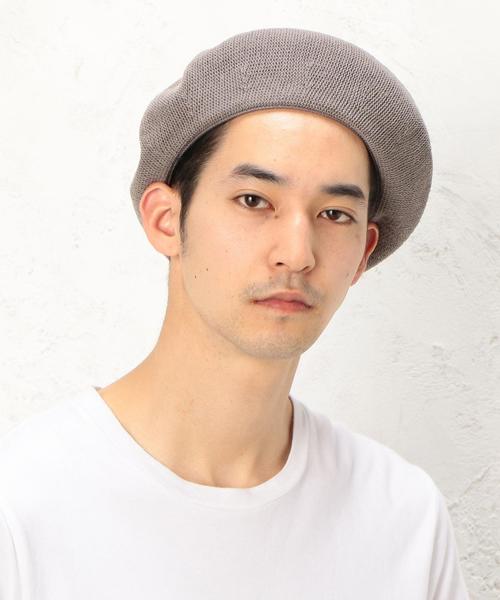 green label relaxing（グリーンレーベルリラクシング）の「BC GLR CTN ベレー帽 ◆（ハンチング/ベレー帽・メンズ・ブラック/グレー・FREE）」の7枚目の写真