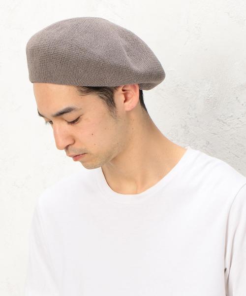 green label relaxing（グリーンレーベルリラクシング）の「BC GLR CTN ベレー帽 ◆（ハンチング/ベレー帽・メンズ・ブラック/グレー・FREE）」の8枚目の写真