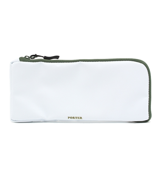 PORTER（ポーター）の「PORTER×B印 YOSHIDA (GS) / 別注 L字型ロングウォレット（財布・メンズ・ホワイト×ブラック/ホワイト×グリーン/ホワイト×グレー/ホワイト×ブルー/ホワイト×レッド/ホワイト×パープル/ホワイト×イエロー/ブラック×ブラック/ブラック×グレー/ブラック×パープル/ブラック×レッド/ブラック×ブルー/ブラック×グリーン/ブラック×イエロー・ONE SIZE）」の3枚目の写真