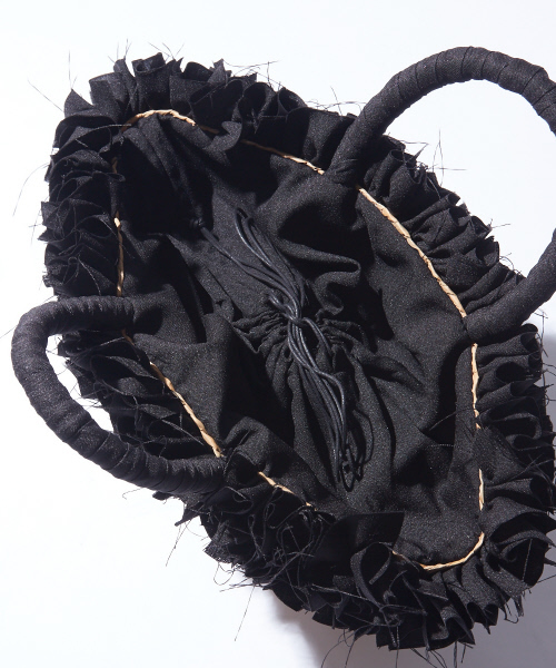 Rouge vif（ルージュヴィフ）の「Cashellie ﾌﾘﾙﾄｰﾄ(S)（かごバッグ・レディース・ブラック/ベージュ/ネイビー・FREE）」の12枚目の写真