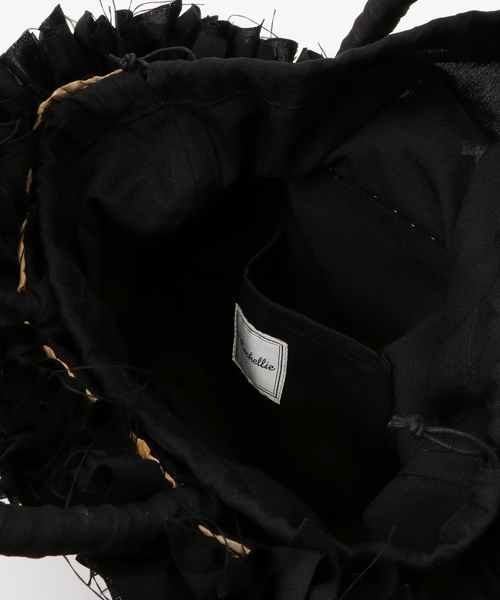 Rouge vif（ルージュヴィフ）の「Cashellie ﾌﾘﾙﾄｰﾄ(S)（かごバッグ・レディース・ブラック/ベージュ/ネイビー・FREE）」の8枚目の写真