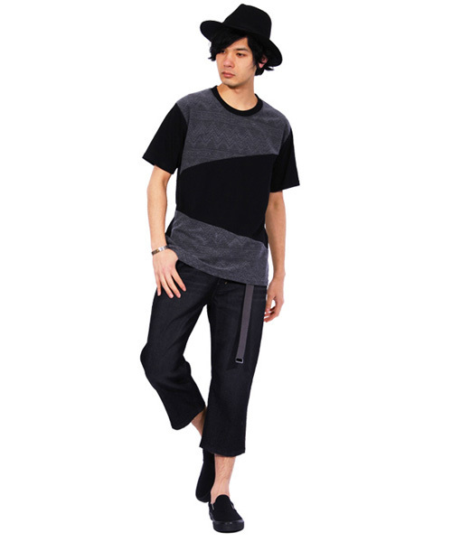 ８(eight)（エイト）の「デニム クロップドパンツ ７分丈 ショートパンツ （デニムパンツ・メンズ・インディゴブルー/ブラック/ブルー/ワンウォッシュ/グレー・MEDIUM/X-LARGE/LARGE）」の6枚目の写真