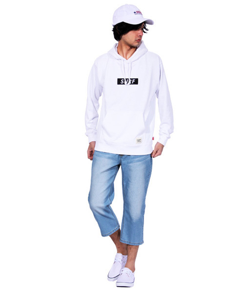 ８(eight)（エイト）の「デニム クロップドパンツ ７分丈 ショートパンツ （デニムパンツ・メンズ・インディゴブルー/ブラック/ブルー/ワンウォッシュ/グレー・MEDIUM/X-LARGE/LARGE）」の9枚目の写真