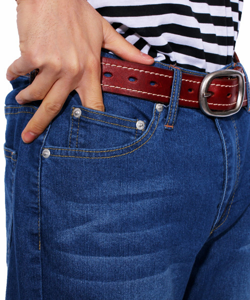 ８(eight)（エイト）の「デニム クロップドパンツ ７分丈 ショートパンツ （デニムパンツ・メンズ・インディゴブルー/ブラック/ブルー/ワンウォッシュ/グレー・MEDIUM/X-LARGE/LARGE）」の18枚目の写真