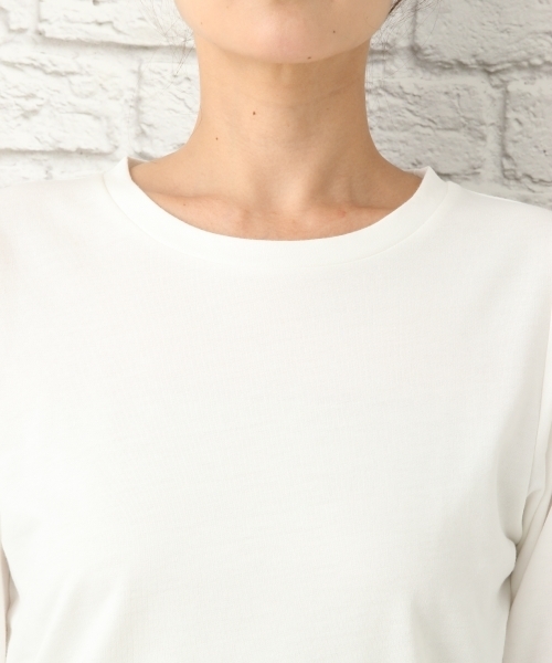 LEPSIM(レプシィム)の「ソデバルーンTEE 762165(Tシャツ/カットソー・レディース・オフホワイト/ブラック/イエロー/レッド・MEDIUM/LARGE)」の9枚目の写真