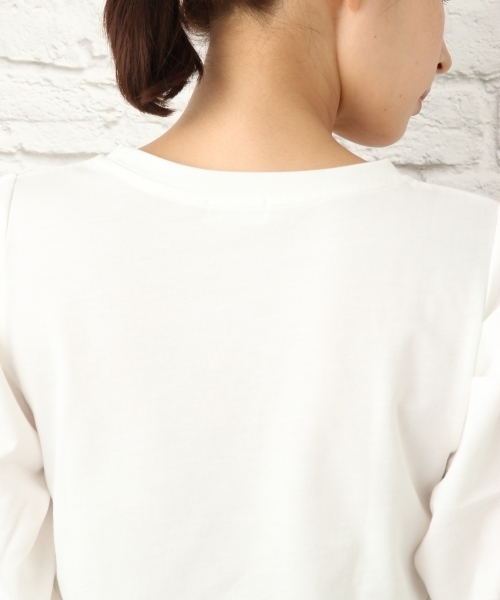 LEPSIM(レプシィム)の「ソデバルーンTEE 762165(Tシャツ/カットソー・レディース・オフホワイト/ブラック/イエロー/レッド・MEDIUM/LARGE)」の12枚目の写真