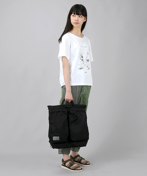 Ne-net（ネネット）の「S SAUNA Ｔ（Tシャツ/カットソー・レディース・ブラック/カーキ/ブルー/ホワイト・02/03）」の5枚目の写真