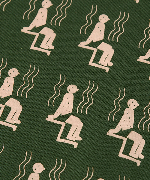 Ne-net（ネネット）の「S SAUNA Ｔ（Tシャツ/カットソー・レディース・ブラック/カーキ/ブルー/ホワイト・02/03）」の12枚目の写真