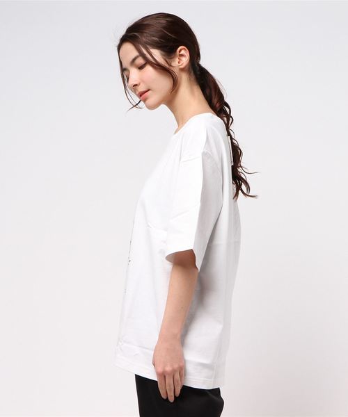 Ne-net（ネネット）の「S SAUNA Ｔ（Tシャツ/カットソー・レディース・ブラック/カーキ/ブルー/ホワイト・02/03）」の18枚目の写真