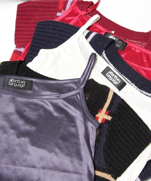 Language(ランゲージ)の「オリジナルモンドリアンワンピ(ワンピース・レディース・アイボリー/ネイビー/レッド・38)」の4枚目の写真