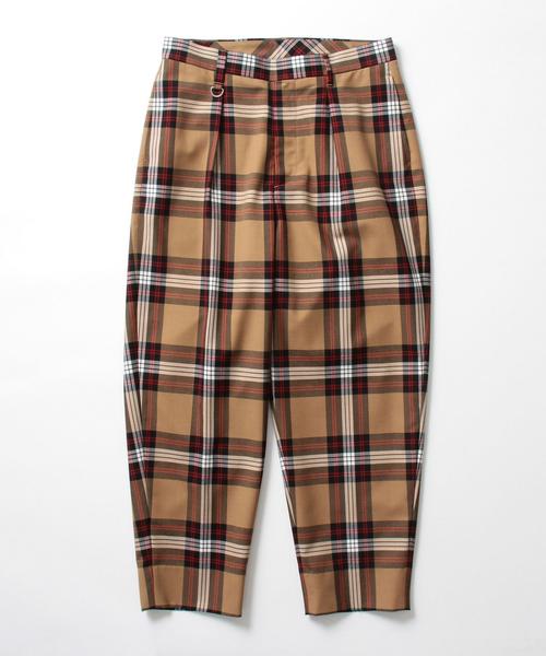 MONKEY TIME（モンキータイム）の「＜monkey time＞ TW CHECK WIDE 1P PANTS/ワイドパンツ ◆（その他パンツ・メンズ・ブラウン・MEDIUM/SMALL/LARGE）」の8枚目の写真