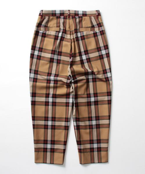 MONKEY TIME（モンキータイム）の「＜monkey time＞ TW CHECK WIDE 1P PANTS/ワイドパンツ ◆（その他パンツ・メンズ・ブラウン・MEDIUM/SMALL/LARGE）」の9枚目の写真
