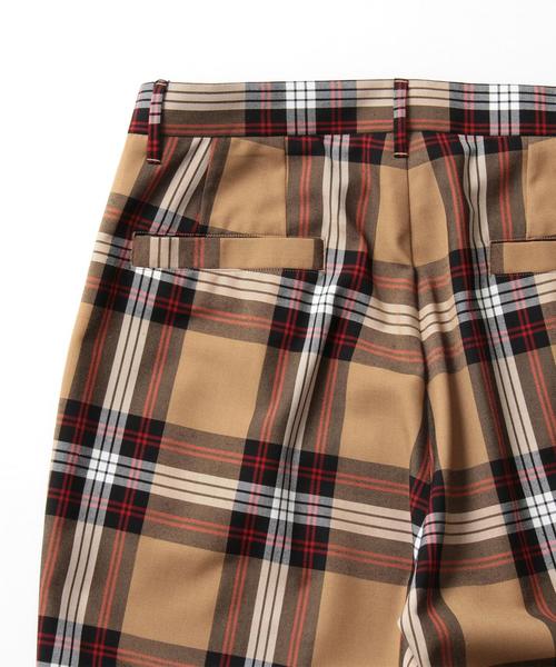 MONKEY TIME（モンキータイム）の「＜monkey time＞ TW CHECK WIDE 1P PANTS/ワイドパンツ ◆（その他パンツ・メンズ・ブラウン・MEDIUM/SMALL/LARGE）」の12枚目の写真