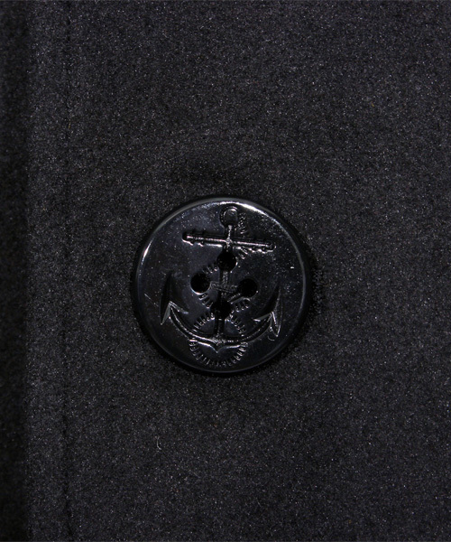 ８(eight)（エイト）の「ロング ピーコート ウール メルトン（ピーコート・メンズ・チャコールグレー/ブラック/ネイビー/グレー/キャメル・LARGE/MEDIUM/X-LARGE）」の18枚目の写真