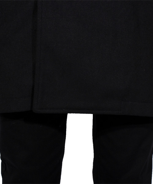 ８(eight)（エイト）の「ロング ピーコート ウール メルトン（ピーコート・メンズ・チャコールグレー/ブラック/ネイビー/グレー/キャメル・LARGE/MEDIUM/X-LARGE）」の19枚目の写真